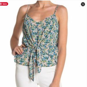 NWOT Lush Floral Crop Top Blue Blush